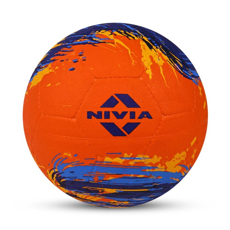 Nivia Super Storm Moulded Football Size 5 - Neon Citrus/Festival Fuchsia Nivia Super Storm Moulded Football Size 5 - Neon Citrus/Festival Fuchsia