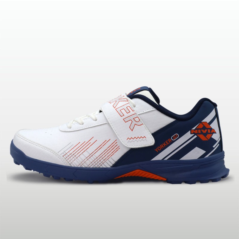 Nivia Yorker 2.0 Cricket Shoes - Navy/Orange