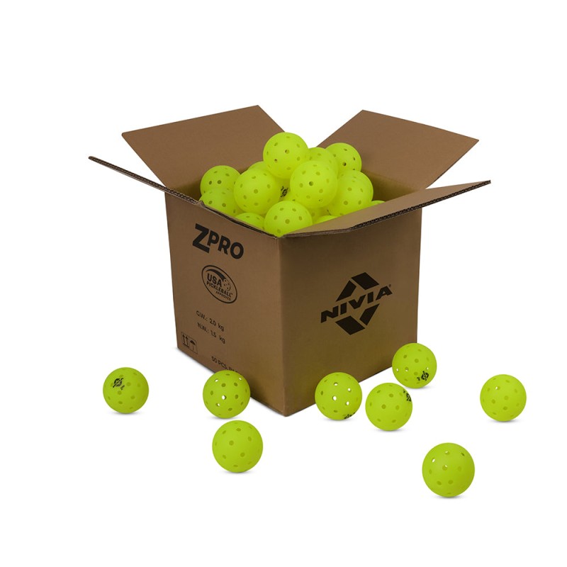 Nivia Pro Pickleball (PACK OF 50) - Lemon/Yellow Nivia Pro Pickleball (PACK OF 50) - Lemon/Yellow
