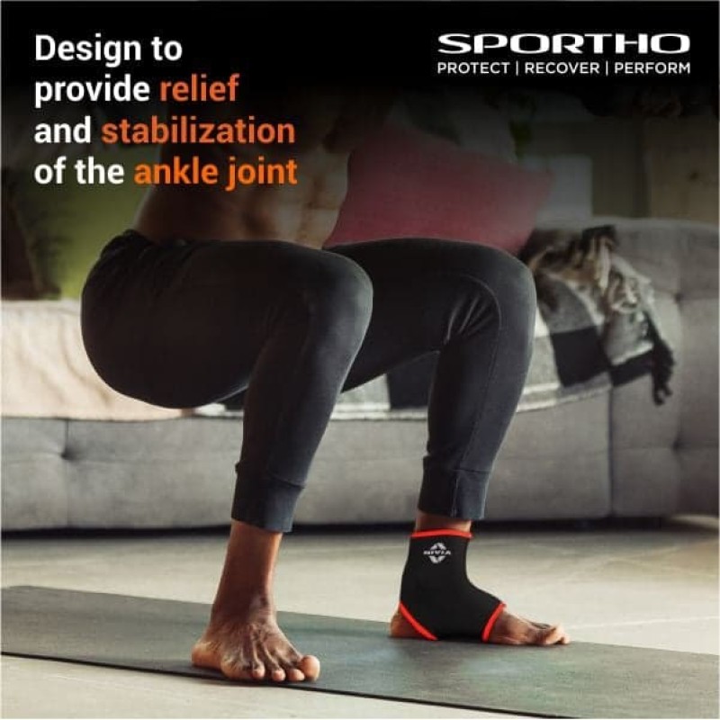 Nivia Ankle Support Slip in , Ankle Sleeves, Braces or Wraps , For Stability & Joint Support Available in S | M | L & Black / Red Color , Used for All kind of impact Sports - Multicolor Nivia Ankle Support Slip in , Ankle Sleeves, Braces or Wraps , For Stability & Joint Support Available in S | M | L & Black / Red Color , Used for All kind of impact Sports - Multicolor