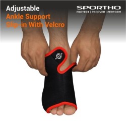 Nivia Ankle Support Slip in With Velcro, Ankle Sleeves, Braces or Wraps , For Support & Stability Available in S | M | L & Black / Red Color , Used for All kind of impact Sports - Multicolor Nivia Ankle Support Slip in With Velcro, Ankle Sleeves, Braces or Wraps , For Support & Stability Available in S | M | L & Black / Red Color , Used for All kind of impact Sports - Multicolor