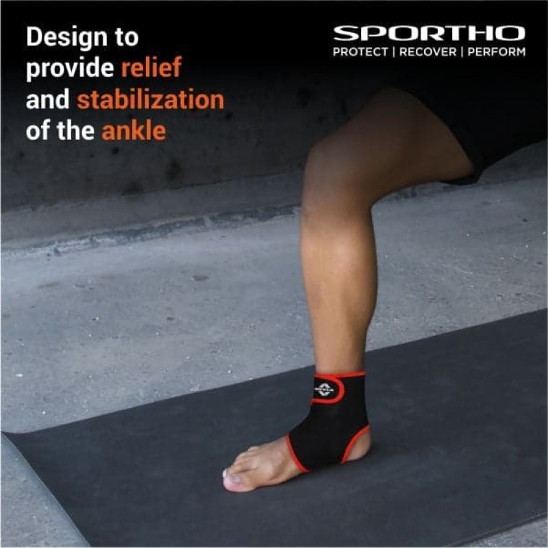 Nivia Ankle Support Slip in With Velcro, Ankle Sleeves, Braces or Wraps , For Support & Stability Available in S | M | L & Black / Red Color , Used for All kind of impact Sports - Multicolor Nivia Ankle Support Slip in With Velcro, Ankle Sleeves, Braces or Wraps , For Support & Stability Available in S | M | L & Black / Red Color , Used for All kind of impact Sports - Multicolor