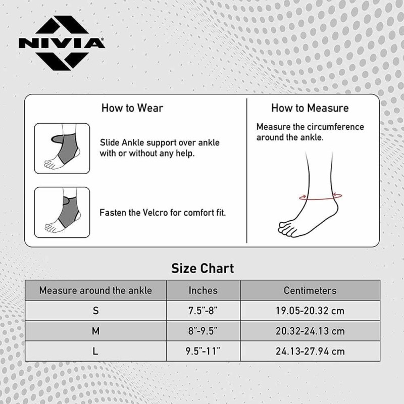 Nivia Ankle Support Slip in With Velcro, Ankle Sleeves, Braces or Wraps , For Support & Stability Available in S | M | L & Black / Red Color , Used for All kind of impact Sports - Multicolor Nivia Ankle Support Slip in With Velcro, Ankle Sleeves, Braces or Wraps , For Support & Stability Available in S | M | L & Black / Red Color , Used for All kind of impact Sports - Multicolor