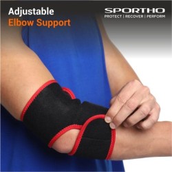 Nivia Orthopedic Elbow Support - Black/Red Nivia Orthopedic Elbow Support - Black/Red