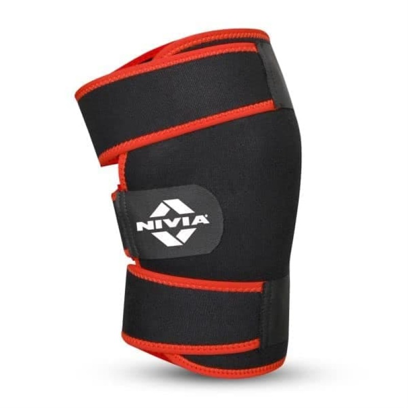 Nivia Adjustable Knee Support with Velcro, Knee Braces & Sleeves, For Minimum impact on joints and muscles. Available in S | M | L | XL & Black / Red Color , Used for Rehabilitation & Recovery Nivia Adjustable Knee Support with Velcro, Knee Braces & Sleeves, For Minimum impact on joints and muscles. Available in S | M | L | XL & Black / Red Color , Used for Rehabilitation & Recovery