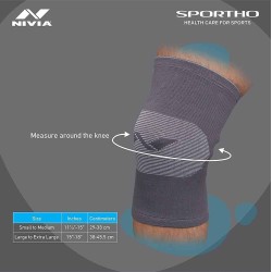 Nivia Super Soft Knee Support - Slip in , Knee Braces & Sleeves, For Stability & Joint Support Available in S | M | L | XL & GreyColor , Used for All kind of impact Sports - Grey Nivia Super Soft Knee Support - Slip in , Knee Braces & Sleeves, For Stability & Joint Support Available in S | M | L | XL & GreyColor , Used for All kind of impact Sports - Grey