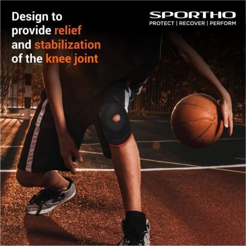 Nivia Knee Support with Patella Hole - Slip in , Knee Braces & Sleeves, For Minimum impact on joints and muscles. Available in S | M | L | XL & Black / Red Color , Used for Rehabilitation & Recovery Nivia Knee Support with Patella Hole - Slip in , Knee Braces & Sleeves, For Minimum impact on joints and muscles. Available in S | M | L | XL & Black / Red Color , Used for Rehabilitation & Recovery