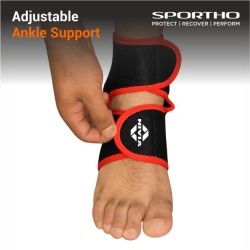Nivia Ankle Support With Adjustable Velcro, Ankle Sleeves, Braces or Wraps , For Injury Prevention Available in S | M | L | XL & Black / Red Color , Used for Rehabilitation & Recovery Nivia Ankle Support With Adjustable Velcro, Ankle Sleeves, Braces or Wraps , For Injury Prevention Available in S | M | L | XL & Black / Red Color , Used for Rehabilitation & Recovery