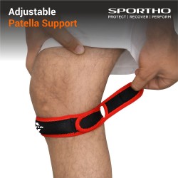 Nivia Knee Patella Support With Adjustable Velcro, Patella Supports, For Minimum impact on joints and muscles. Available in S | M | L | XL & Black / Red Color , Used for Rehabilitation & Recovery Nivia Knee Patella Support With Adjustable Velcro, Patella Supports, For Minimum impact on joints and muscles. Available in S | M | L | XL & Black / Red Color , Used for Rehabilitation & Recovery