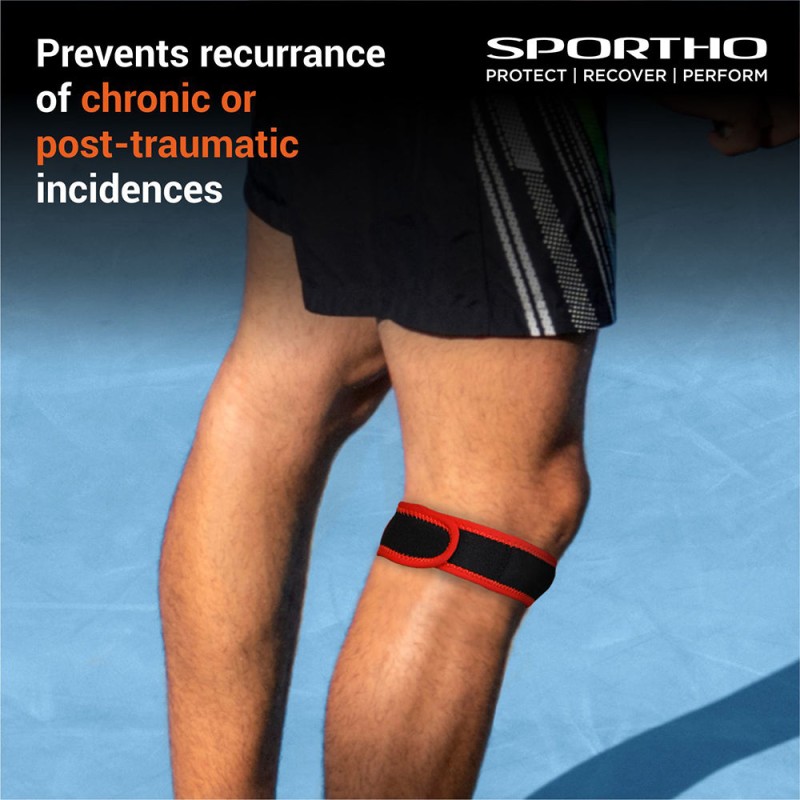 Nivia Knee Patella Support With Adjustable Velcro, Patella Supports, For Minimum impact on joints and muscles. Available in S | M | L | XL & Black / Red Color , Used for Rehabilitation & Recovery Nivia Knee Patella Support With Adjustable Velcro, Patella Supports, For Minimum impact on joints and muscles. Available in S | M | L | XL & Black / Red Color , Used for Rehabilitation & Recovery