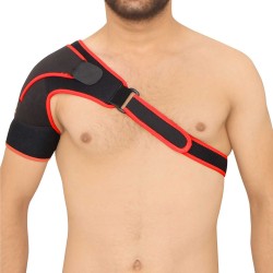 Nivia Orthopedic Performance Shoulder Support - Black/Red