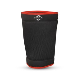 Nivia Lycra Thigh Support - Slip in , Thigh or Calf Compression, For Shock Absorption Available in S | M | L & Black / Red Color , Used for All kind of impact Sports - Multicolor