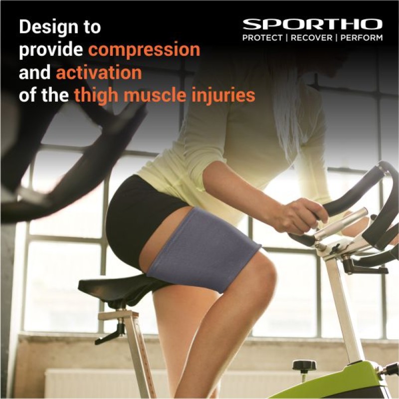 Nivia Super Soft Thigh Support - Slip in , Thigh or Calf Compression, For Shock Absorption Available in S | M | L | XL & GreyColor , Used for All kind of impact Sports - Grey Nivia Super Soft Thigh Support - Slip in , Thigh or Calf Compression, For Shock Absorption Available in S | M | L | XL & GreyColor , Used for All kind of impact Sports - Grey