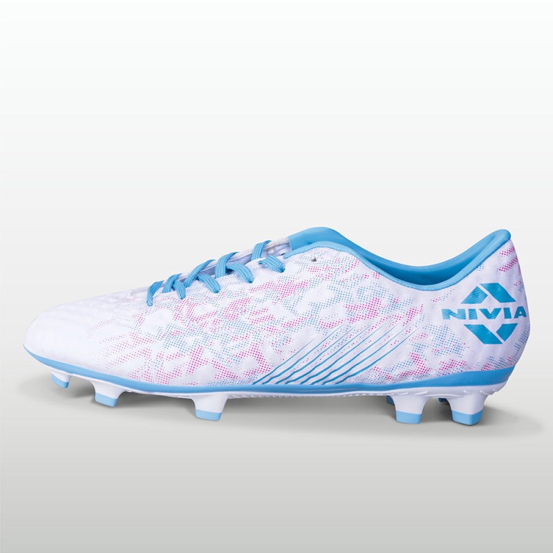 Nivia Oslar 3.0 Football Studs - White Nivia Oslar 3.0 Football Studs - White