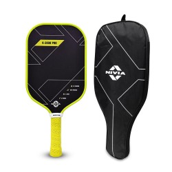 Nivia Pickleball Paddle K-3000 PRO - Yellow / Black