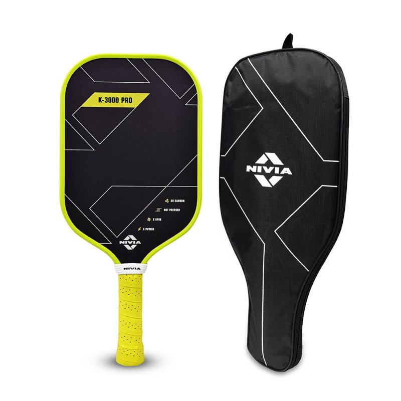 Nivia Pickleball Paddle K-3000 PRO - Yellow / Black Nivia Pickleball Paddle K-3000 PRO - Yellow / Black
