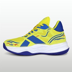 Nivia Prisma Basketball Shoe - Blue/Yellow