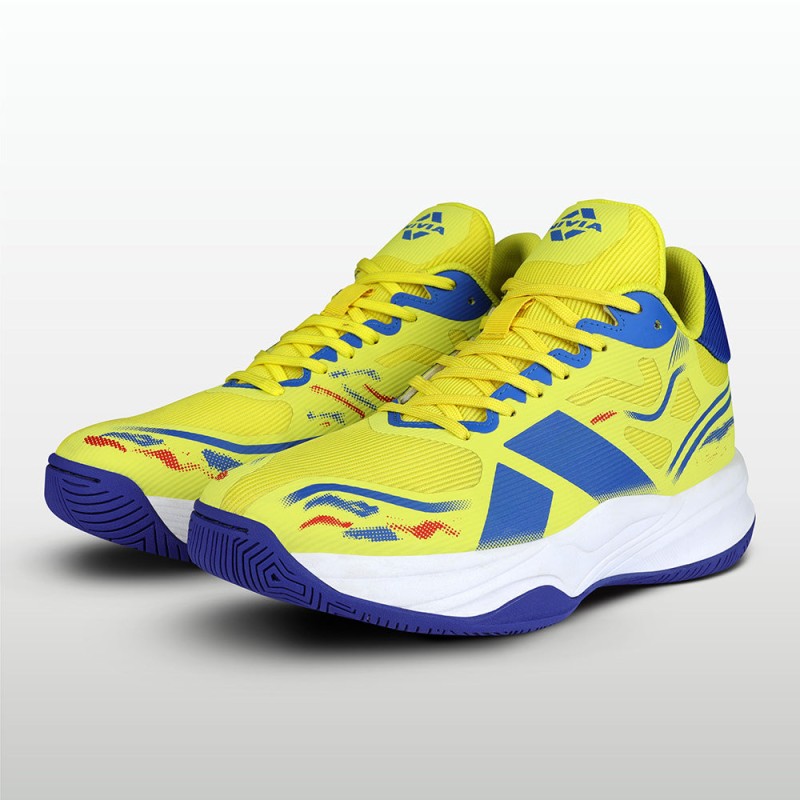Nivia Prisma Basketball Shoe - Blue/Yellow Nivia Prisma Basketball Shoe - Blue/Yellow