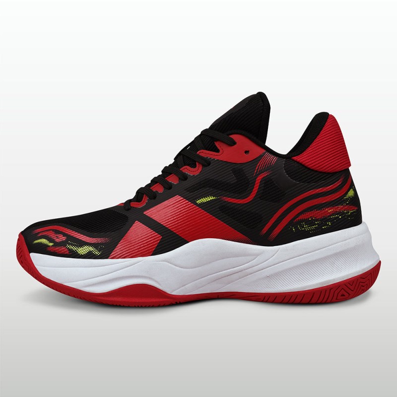 Nivia Prisma Basketball Shoe - Red/ Black Nivia Prisma Basketball Shoe - Red/ Black