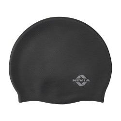Nivia Pro Silicone Swimming Cap - Black