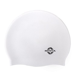 Nivia Pro Silicone Swimming Cap - White