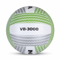 Nivia VB 3000 PU Hand-Stitched Training Volleyball - White/Green