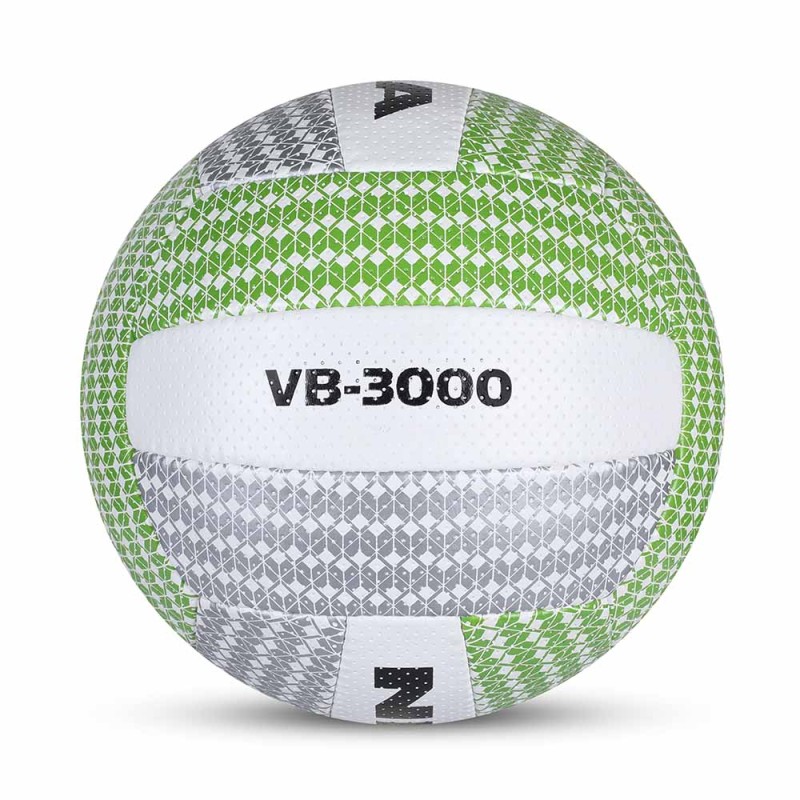 Nivia VB 3000 PU Hand-Stitched Training Volleyball - White/Green Nivia VB 3000 PU Hand-Stitched Training Volleyball - White/Green