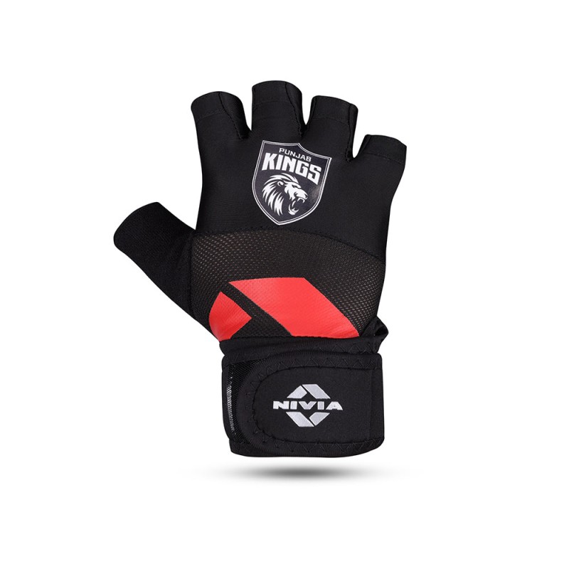 Nivia PUNJAB KINGS X NIVIA FORGE CROSS TRAINING GLOVES - Black Nivia PUNJAB KINGS X NIVIA FORGE CROSS TRAINING GLOVES - Black
