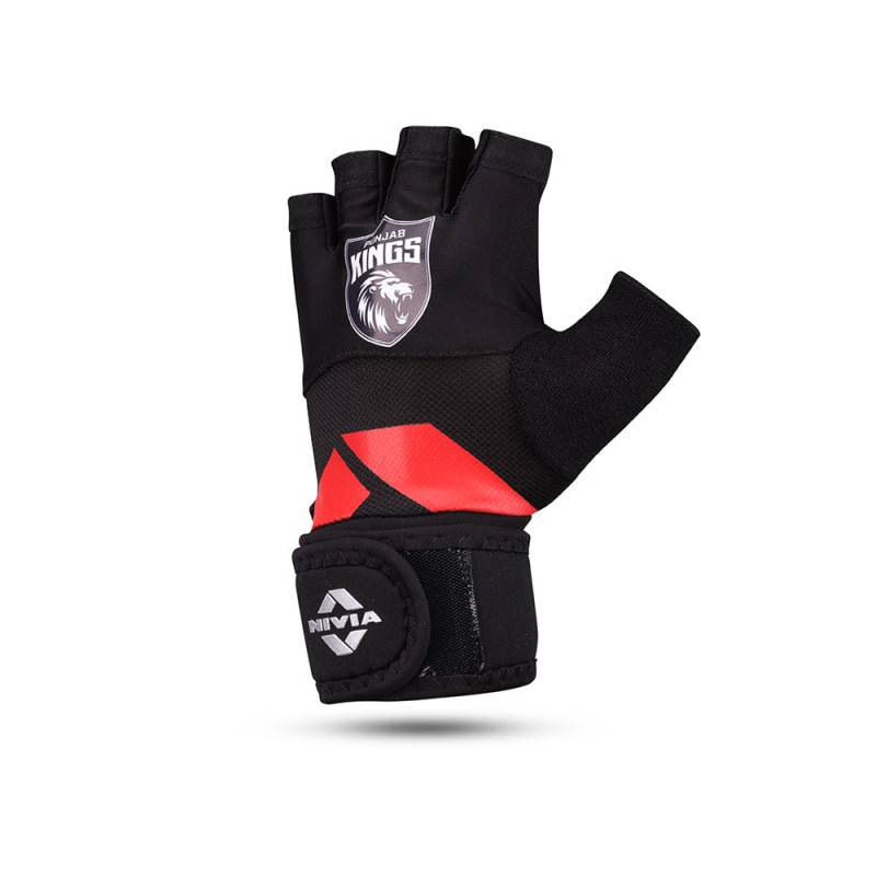 Nivia PUNJAB KINGS X NIVIA FORGE CROSS TRAINING GLOVES - Black Nivia PUNJAB KINGS X NIVIA FORGE CROSS TRAINING GLOVES - Black