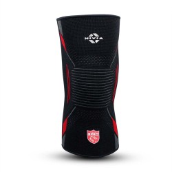 Nivia PUNJAB KINGS x NIVIA KNITTED KNEE SUPPORT - Black/Red