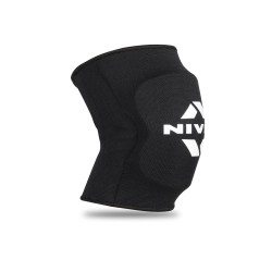 Nivia Volleyball Knee Support with PU Foam Pad - (Pair) , Knee Braces & Sleeves, For Performance Enhancement Available in Large & Black Color , Used for All kind of impact Sports - Black