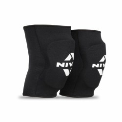 Nivia Volleyball Knee Support with PU Foam Pad - (Pair) , Knee Braces & Sleeves, For Performance Enhancement Available in Large & Black Color , Used for All kind of impact Sports - Black