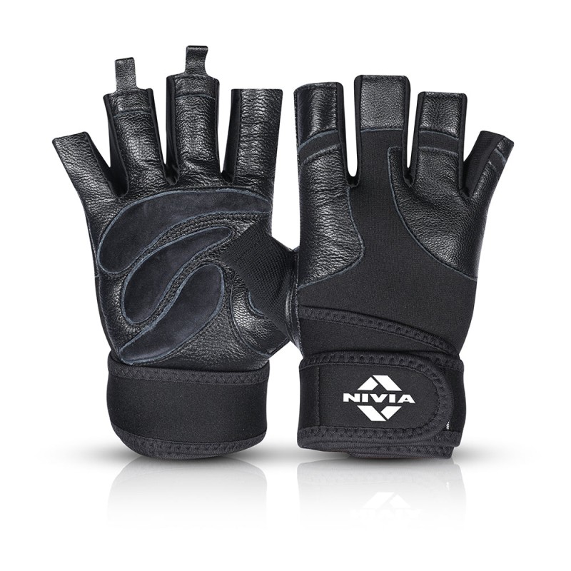 Nivia Rhino Weightliftng Gloves - Black