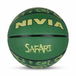 Nivia Safari Beginner Rubber Basketball - Multicolor