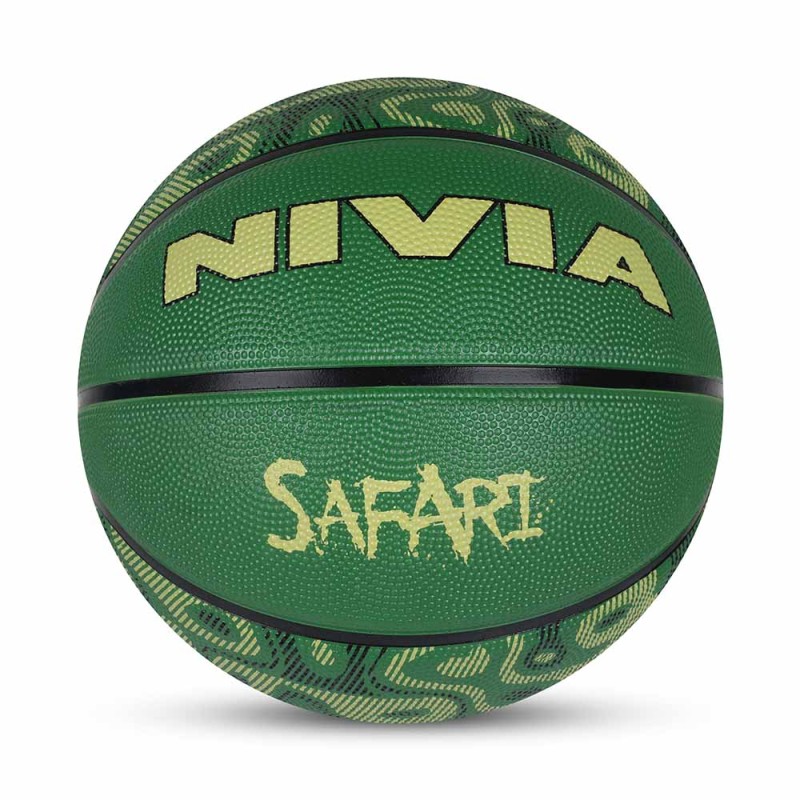 Nivia Safari Beginner Rubber Basketball - Multicolor Nivia Safari Beginner Rubber Basketball - Multicolor