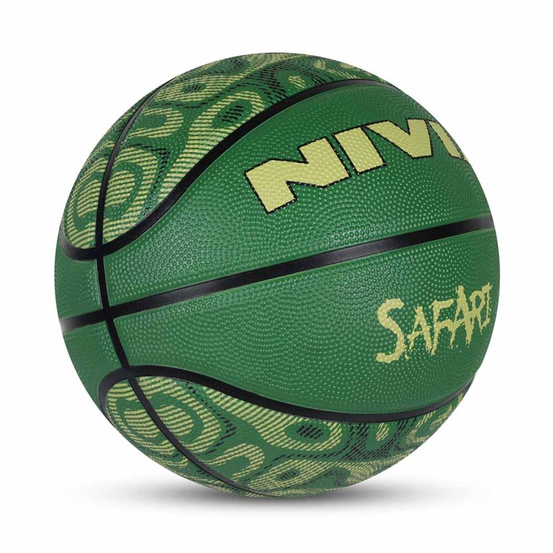 Nivia Safari Beginner Rubber Basketball - Multicolor Nivia Safari Beginner Rubber Basketball - Multicolor