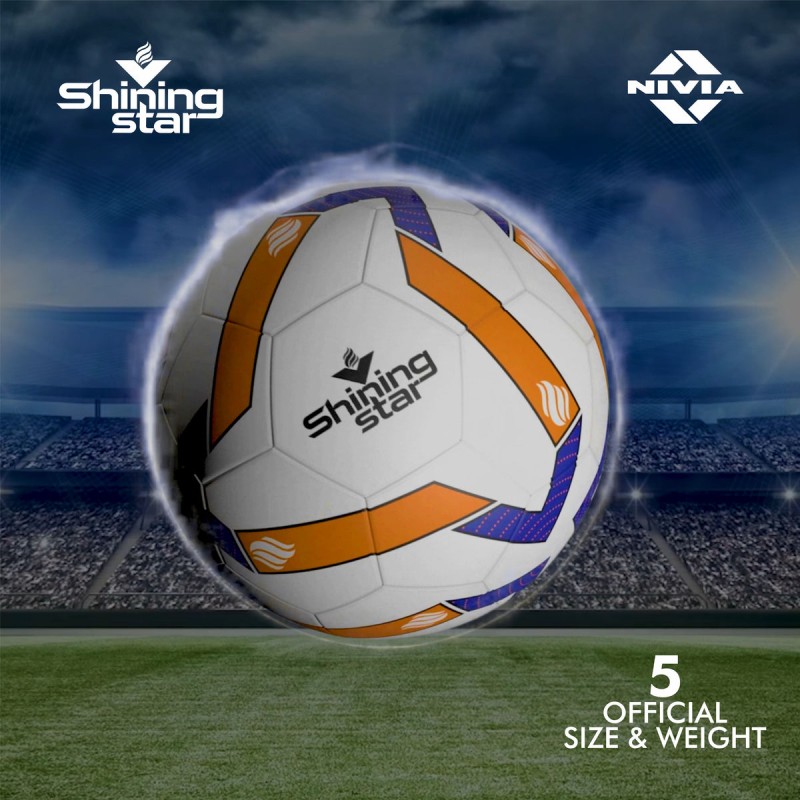 Nivia Shining Star Hand-Stitched Match Football - Multicolor Nivia Shining Star Hand-Stitched Match Football - Multicolor