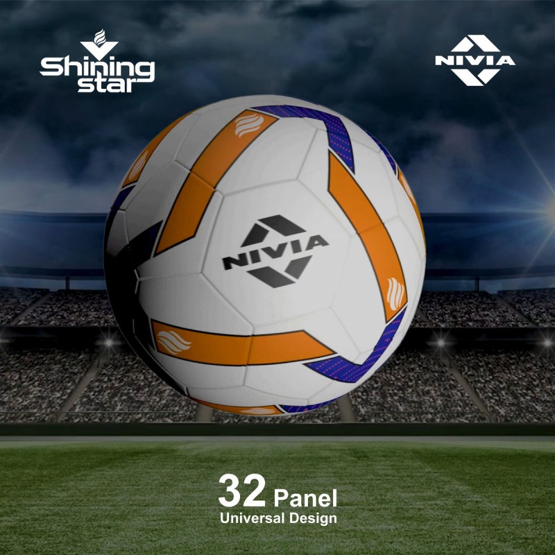 Nivia Shining Star Hand-Stitched Match Football - Multicolor Nivia Shining Star Hand-Stitched Match Football - Multicolor
