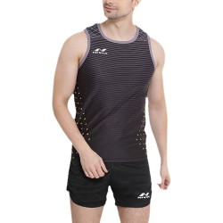 Nivia Skylite Track And Field Jersey Set - D.Grey/L.Grey