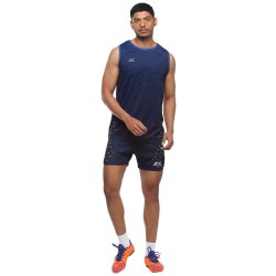 Nivia Skylite Track And Field Jersey Set - Navy/Royal Blue