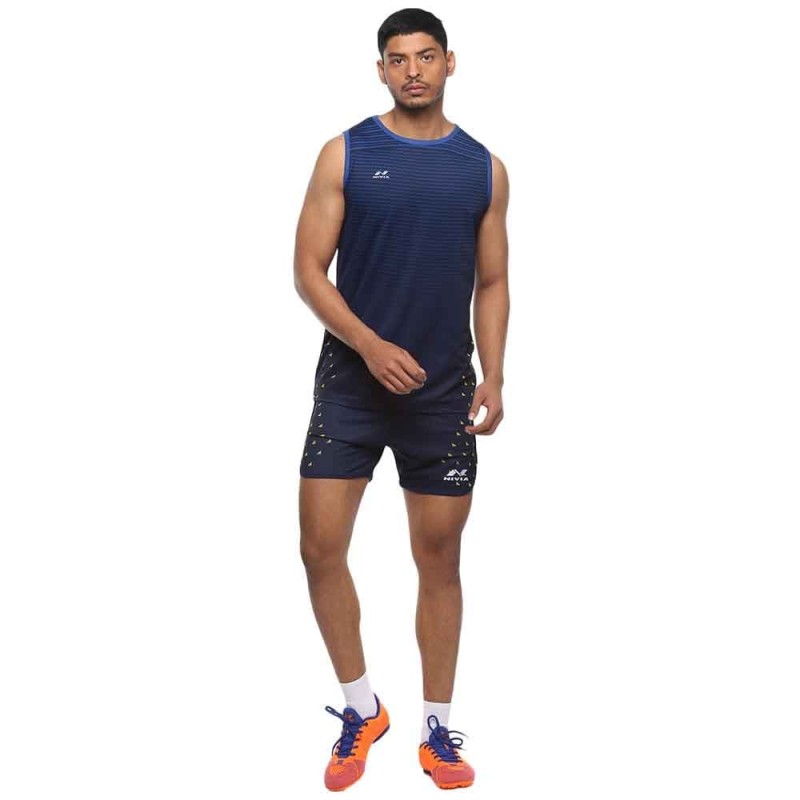 Nivia Skylite Track And Field Jersey Set - Navy/Royal Blue Nivia Skylite Track And Field Jersey Set - Navy/Royal Blue