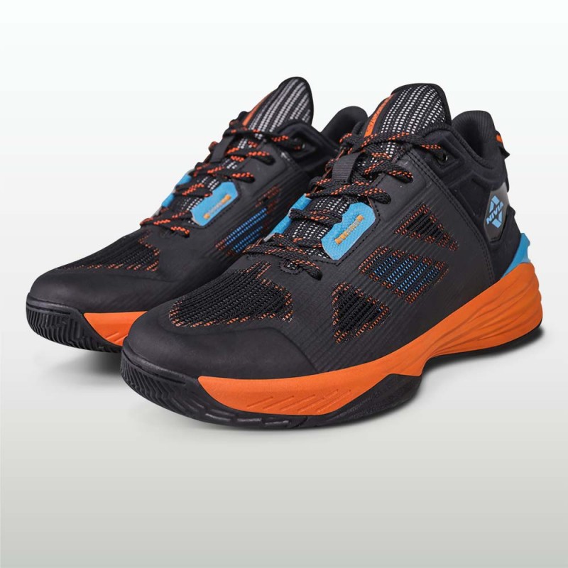 Nivia Skyrush Basketball Shoes - Black/Orange Nivia Skyrush Basketball Shoes - Black/Orange