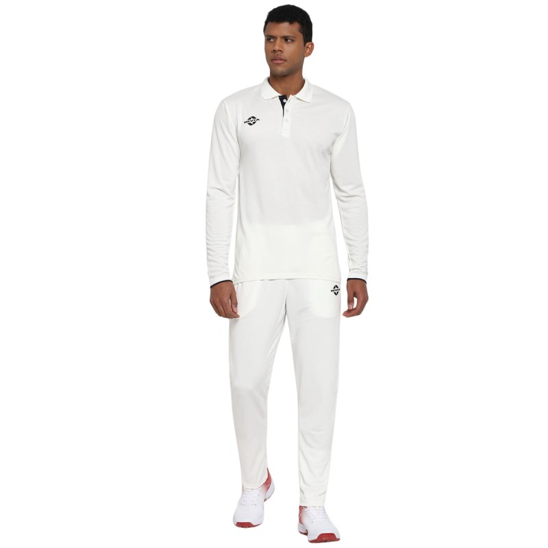 Nivia Bounce Full Sleeve Cricket Set - White Nivia Bounce Full Sleeve Cricket Set - White