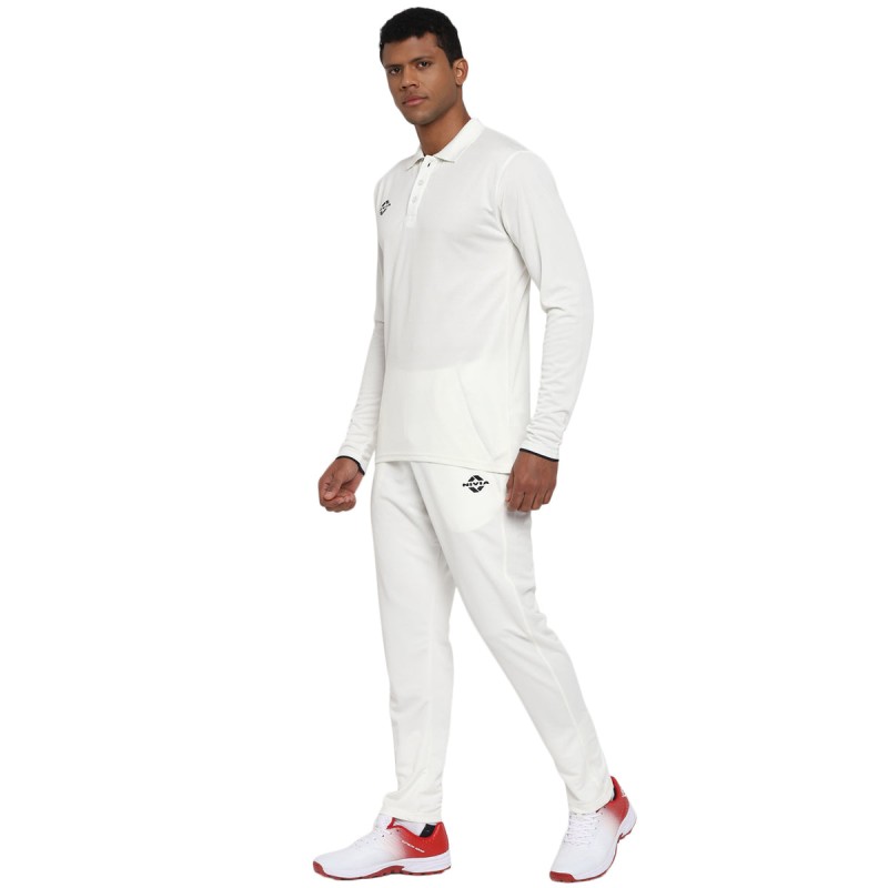Nivia Bounce Full Sleeve Cricket Set - White Nivia Bounce Full Sleeve Cricket Set - White