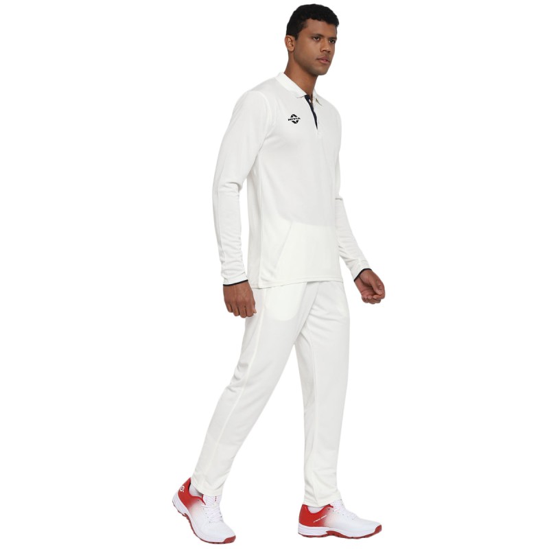 Nivia Bounce Full Sleeve Cricket Set - White Nivia Bounce Full Sleeve Cricket Set - White