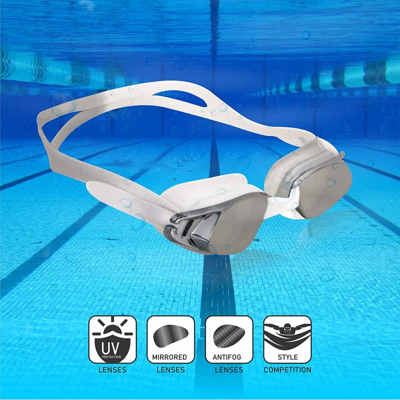 Nivia Speed Junior Swimming Goggles - Multicolor
