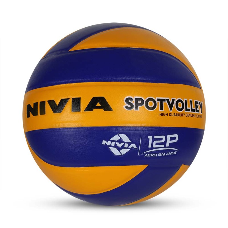 Nivia SpotVolley, As per VFI-Standards Leather Match Volleyball - Multicolor Nivia SpotVolley, As per VFI-Standards Leather Match Volleyball - Multicolor