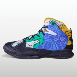 Nivia Street Art Basketball Shoes - Black/Gold