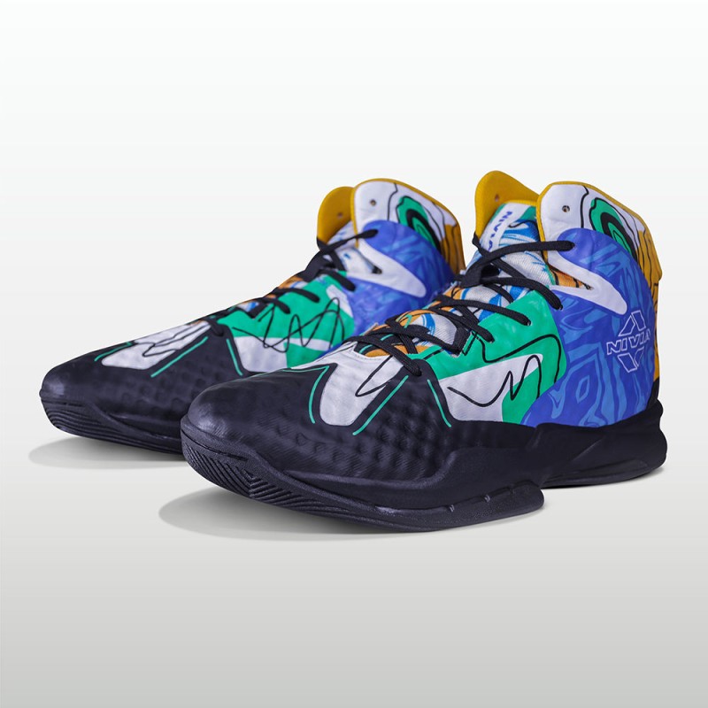 Nivia Street Art Basketball Shoes - Black/Gold Nivia Street Art Basketball Shoes - Black/Gold