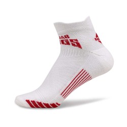 Nivia PUNJAB KINGS X NIVIA STRIPES 2.0 ANKLE SOCKS PACK OF 2 - Red/White